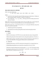 12 ĐỀ ÔN THI HỌC KỲ II - LỚP 10