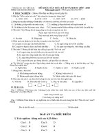 Đề khảo sát chất lượng giữa kì 2 - Văn 9