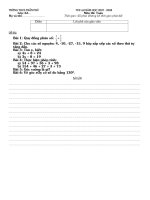 đề thi học kỳ II lớp 6 môn toán