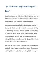 Tại sao khách hàng mua hàng của bạn? pptx