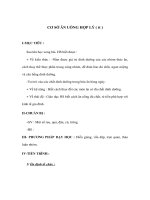 Giáo án Công nghệ lớp 6 - CƠ SỞ ĂN UỐNG HỢP LÝ ( tt ) doc