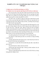 NGHIÊN CỨU CÁC VẤN ĐỀ BẢO MẬT NÂNG CAO VỚI Ipv6