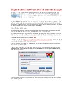 Chuyển đổi văn bản từ PDF sang Word với phần mềm bản quyền