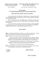 Quyết định thành lập hội đồng tự đánh giá