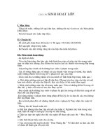 giáo án sinh hoạt lớp