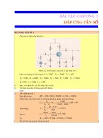 BÀI TẬP CHƯƠNG 1 - ĐÁP ỨNG TẦN SỐ doc