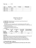 Đề thi HK2 Lớp 12 có đáp án