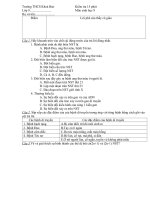 đề kiểm tra 15'''', kì II, sinh 9