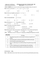 Đề khảo sát chất lượng giữa kì 2 - Toán 7