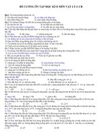 Đề cương ôn tập vật lý kỳ 2