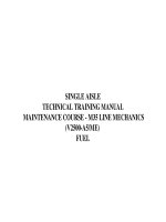 AIRBUS M35 FUEL  SINGLE AISLE TECHNICAL TRAINING MANUAL MAINTENANCE COURSE  M35 LINE MECHANICS (V2500A5.ME)