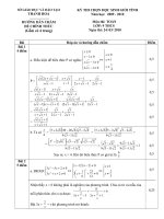đề và đáp án học sinh giỏi tỉnh thanh hoá