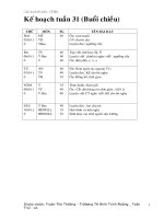 KH Tuan 31 - CKTKN( Buoi chieu)