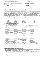 KIEM TRA 1 TIET SO 2 - HK2 THEO MA TRAN