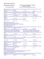 Đề mẫu thi ĐH Lý số 5