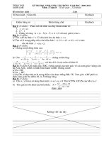 ĐỀ THI HỌC SINH GIỎI CẤP TRƯỜNG NĂM HỌC Môn Toán 8 2009-2010 TRƯỜNG THCS XUÂN LAM docx
