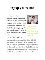 Đột quỵ ở trẻ nhỏ pot