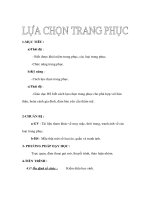 Giáo án Công nghệ lớp 6 - Lựa chọn trang phục docx