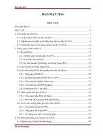 Đồ án tốt nghiệp bảo mật IPv6