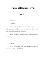 Thuốc sát khuẩn - tẩy uế (Kỳ 1) doc