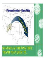 thuyết trình so sánh các phương tiện thanh toán quốc tế