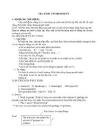 Ôn tập tiếng Anh 8- học kì II