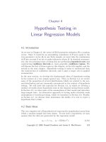 Econometric theory and methods, Russell Davidson - Chapter 4 ppt