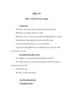 Giáo án Công nghệ lớp 9 - Cấu tạo của xe đạp pot