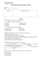 De thi hoc ki II mon Dia li 5