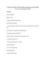 Giải quyết chế độ đối với người hoạt động cách mạng trước ngày 01/10/1945 đến trước Tổng khởi nghĩa 19/8/1945 ppt