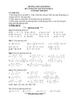 ĐỀ CƯƠNG ÔN TẬP TOÁN 8 HK II