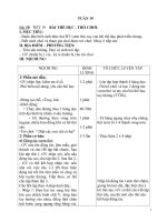 Giáo án thể dục lớp 1 học kỳ 2