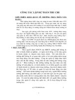 SKKN- Công tác lập dự toán thu chi