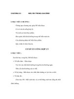 Giáo án Công nghệ lớp 6 - CHƯƠNG III : NẤU ĂN TRONG GIA ĐÌNH potx