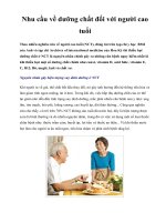 Nhu cầu về dưỡng chất đối với người cao tuổi doc