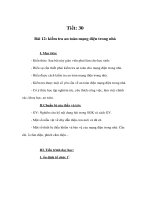 Giáo án Công nghệ lớp 9 - kiểm tra an toàn mạng điện trong nhà pot