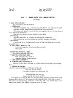 công dan với cộng đồng tiết 1