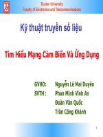 tìm hiểu mạng cảm biến và ứng dụng