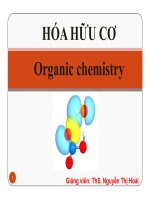 bài giảng hóa hữu cơ chương 1 ankan - ths. nguyễn thị hoài