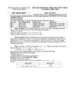 Đề thi hsg tin 9 - Ninh Bình 2010