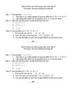Đề thi khảo sát chất lượng môn toán lớp10