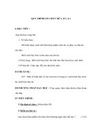 Giáo án Công nghệ lớp 6 - QUY TRÌNH TỔ CHỨC BỮA ĂN ( tt ) potx