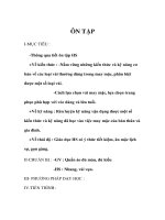 Giáo án Công nghệ lớp 6 - ÔN TẬP docx