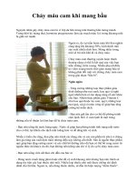 Chảy máu cam khi mang bầu ppsx