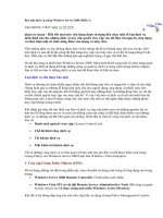 Bảo mật dịch vụ trong Windows Server 2008 (Phần 1) ppt