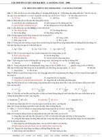 CÂU HỎI TỔNG HỢP ÔN THI ĐH - CĐ