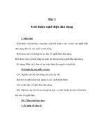 Giáo án Công nghệ lớp 9 - Giới thiệu nghề điện dân dụng pptx