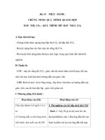 Giáo án Sinh 11 (NC) - THỰC HÀNH : CHỨNG MINH QUÁ TRÌNH QUANG HỢP HẤP THỤ CO2 – QUÁ TRÌNH HÔ HẤP THẢI CO2 doc