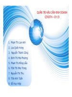 tiểu luận hệ thống hậu cần chuỗi cung ứng của zara