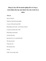 Đăng ký thay đổi tên doanh nghiệp đối với Công ty trách nhiệm hữu hạn một thành viên (chủ sở hữu là cá nhân) pps